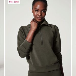 New in bag Spanx Half Zip